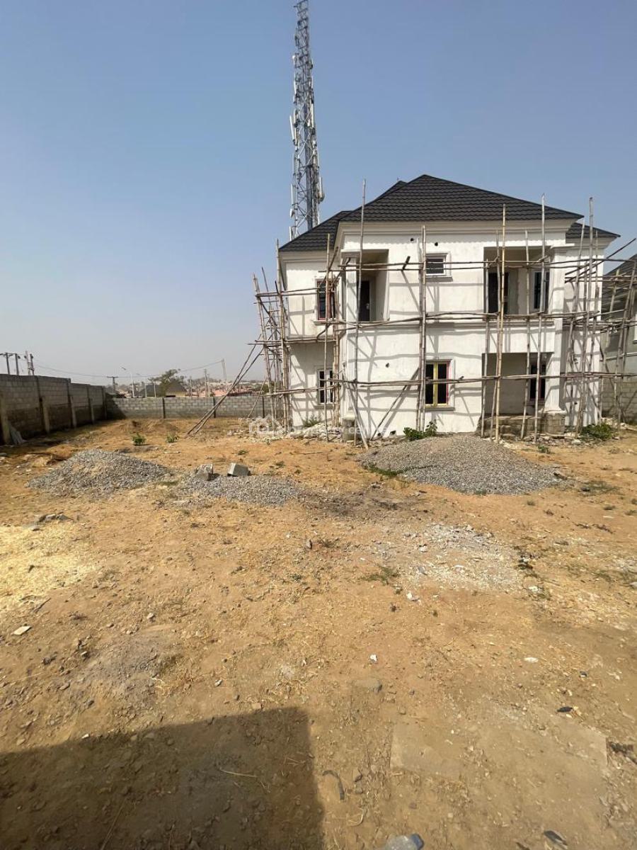 Advanced Carcass 5 Bedroom Detached Duplex+ Bq, Off Von Road, Lugbe District, Abuja, Detached Duplex for Sale