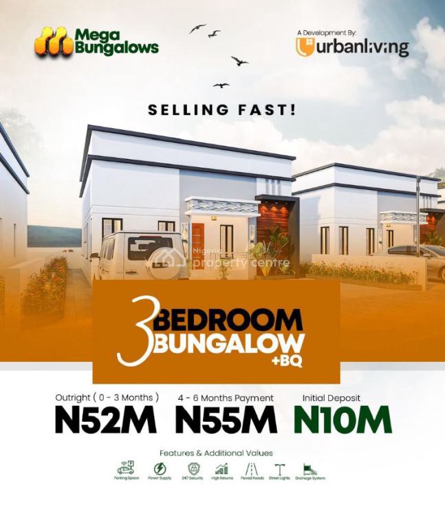 Spacious 3  Bedroom Mega Bungalows in The Heart of Epe Ketu, Ketu, Epe, Lagos, Detached Bungalow for Sale