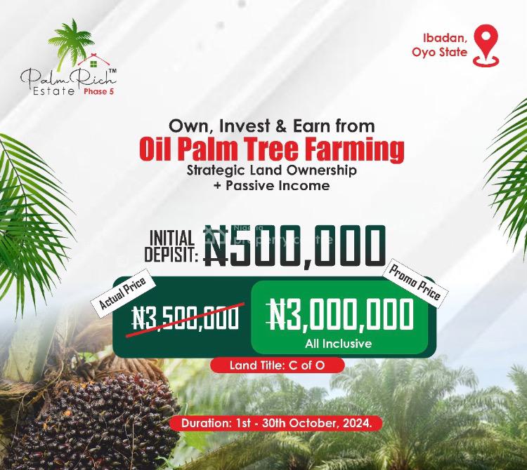 Estate Land, Palm Rich Estate Phase 5 Cannaland, Ado-odo/ota, Ogun, Commercial Land for Sale