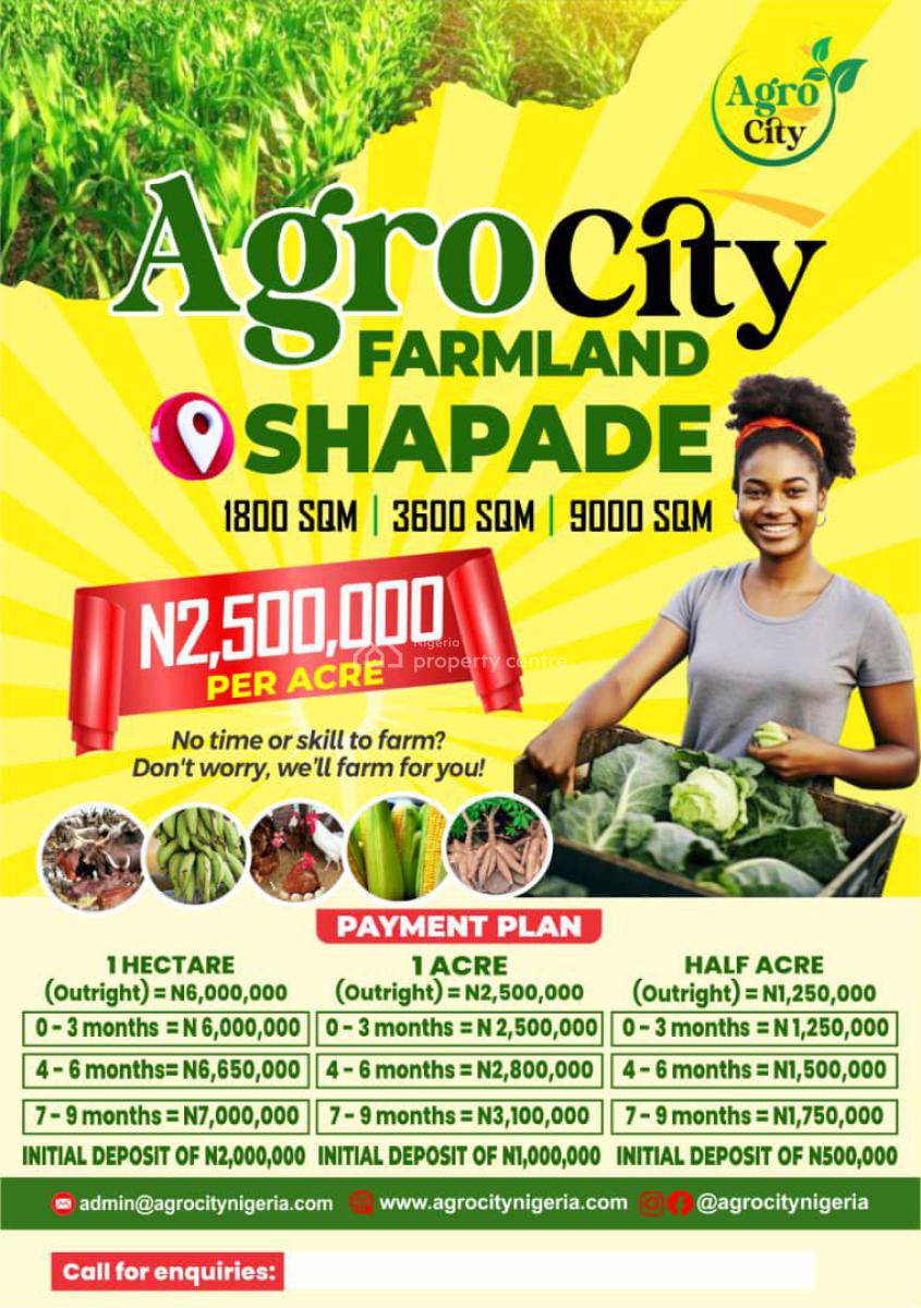 Farm Land Available for Smart Investors, Shapade, After Shagamu Interchange, Sagamu, Ogun, Commercial Land for Sale