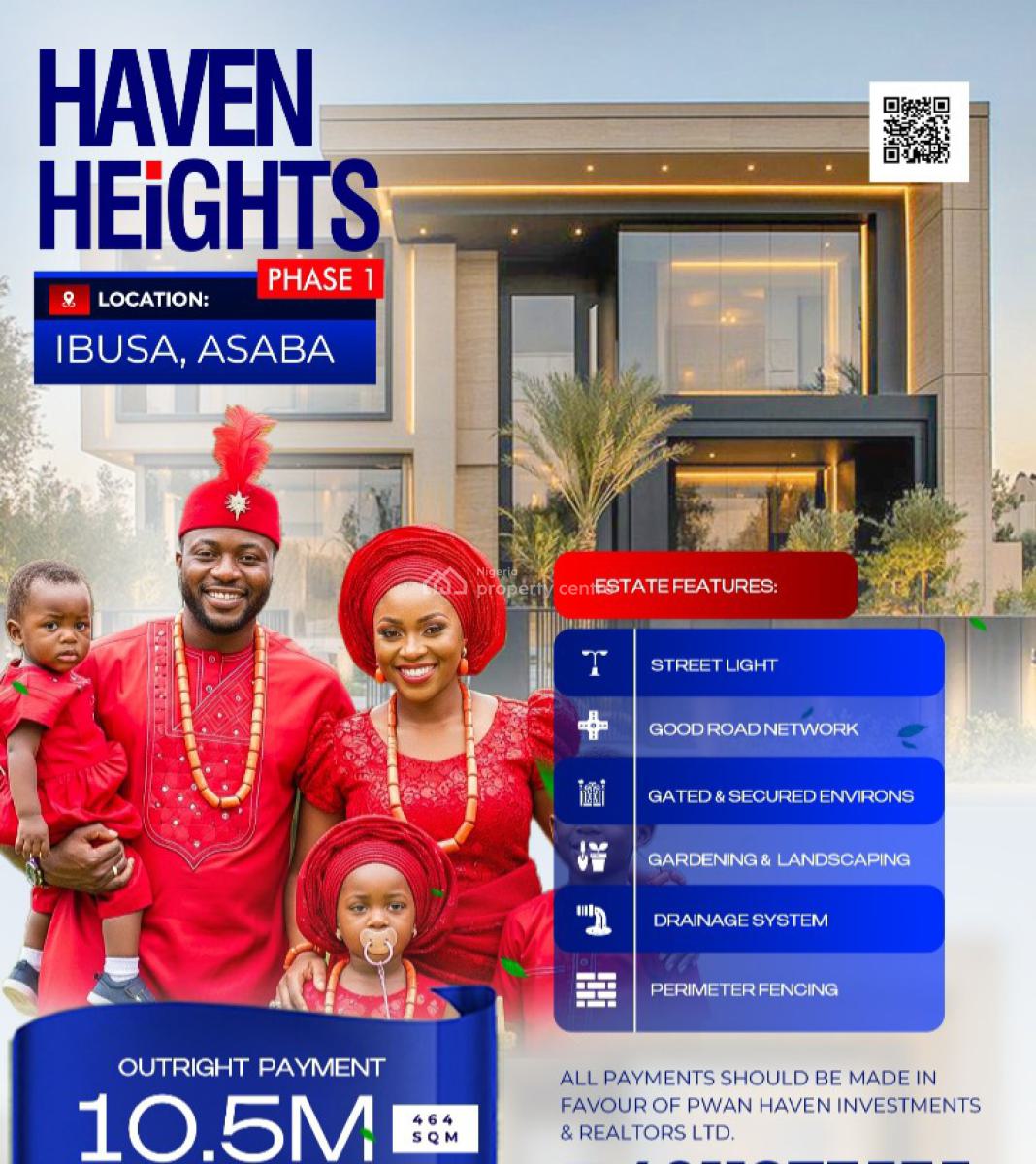 Affordable and Verified Dry Land, Haven Heights Located Behind Chinese Engineering Construction Company, Asaba, Delta, Mixed-use Land for Sale