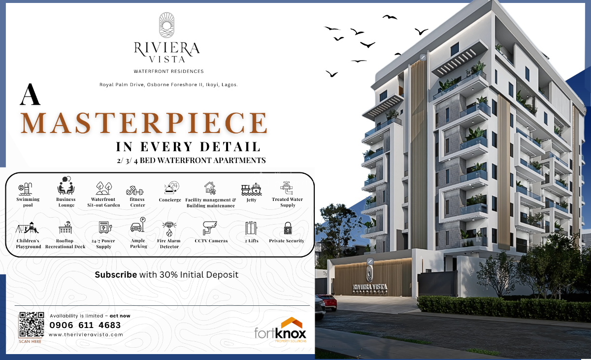Ultra Modern Luxury Waterfront 2 Bedrooms Apartment, Royal Palm Drive, Osborne Forshore 2., Osborne, Ikoyi, Lagos, Flat / Apartment for Sale