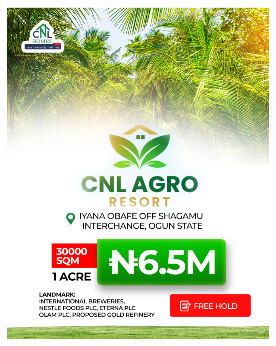 Farm Land, Cnl Agro Resort Sodolu, Obafemi Owode, Ogun, Mixed-use Land for Sale