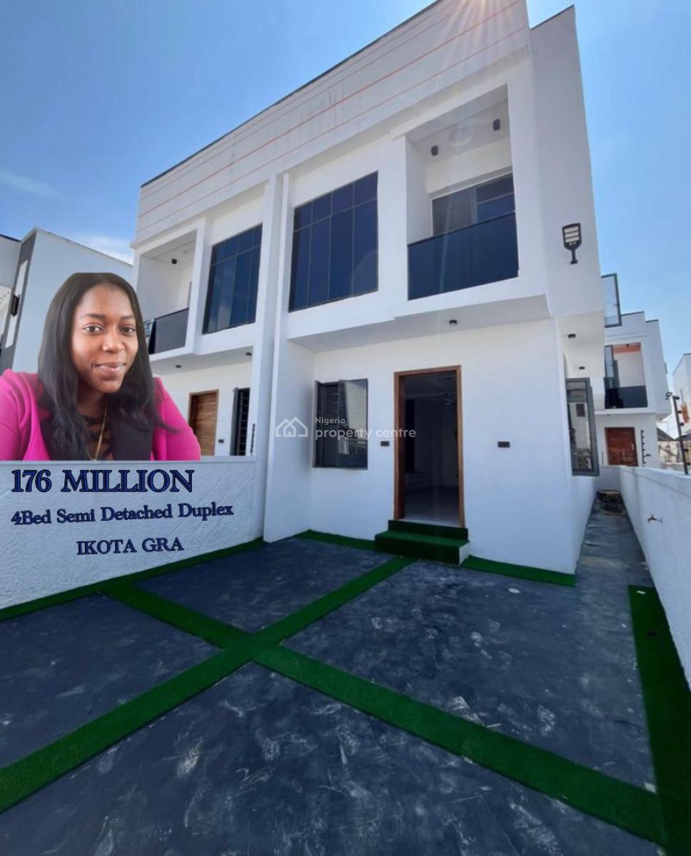 4 Bedroom Semi Detached House, Addyholly Gracecourt Estate, Ikota, Lekki, Lagos, Semi-detached Duplex for Sale