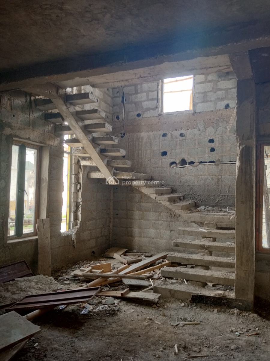 5 Bedrooms Detached Duplex Carcass with 1 Bq, River Park, Lugbe District, Abuja, Detached Duplex for Sale