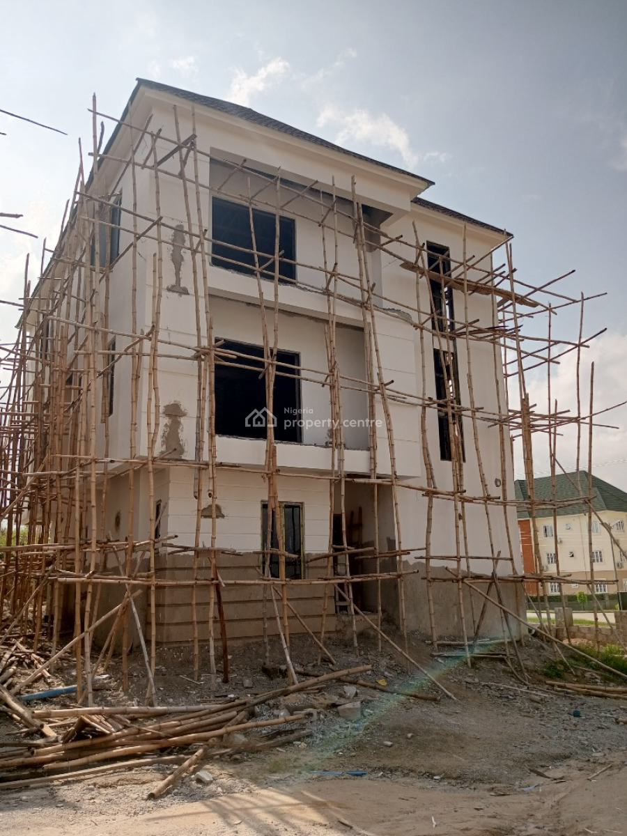 5 Bedrooms Detached Duplex Carcass with 1 Bq, River Park, Lugbe District, Abuja, Detached Duplex for Sale