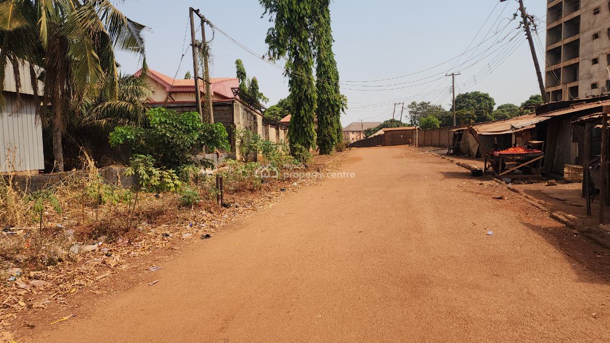 Standard Fenced & Gated 4 Plots of Land with a Drive-in (cofo), Agwu Street Off Umuoji/agric Bank, Independence Layout, Enugu, Enugu, Mixed-use Land for Sale