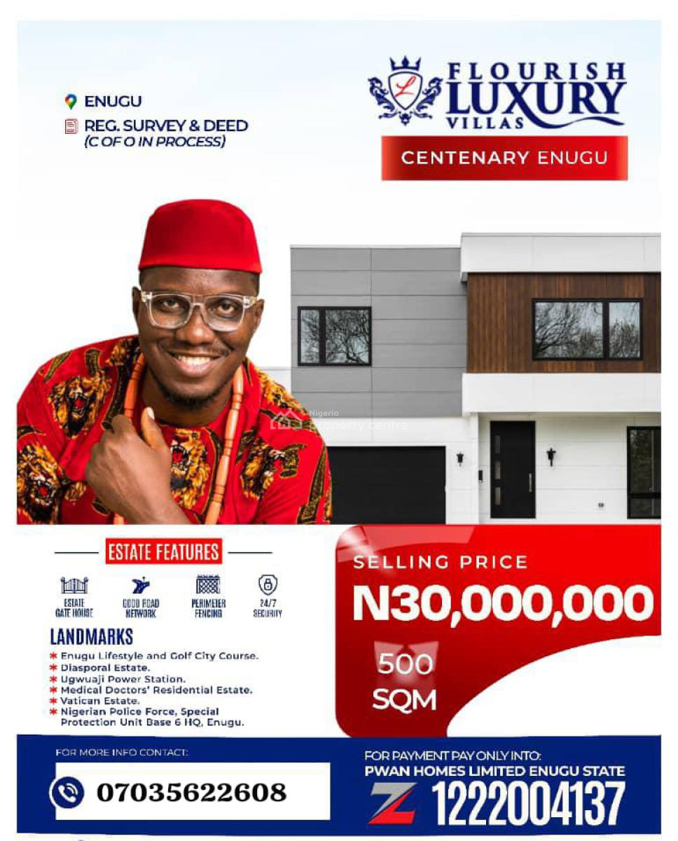 Premium Land, Flourish Luxury Villa Centenary City, Independence Layout, Enugu, Enugu, Residential Land for Sale