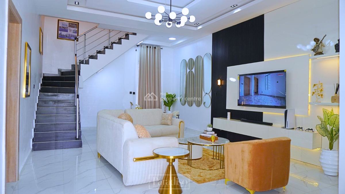 Newly Built 4 Bedroom with Swimming Pool, Adiva Estate in Beachwood Estate, Bogije, Ibeju Lekki, Lagos, Terraced Duplex for Sale