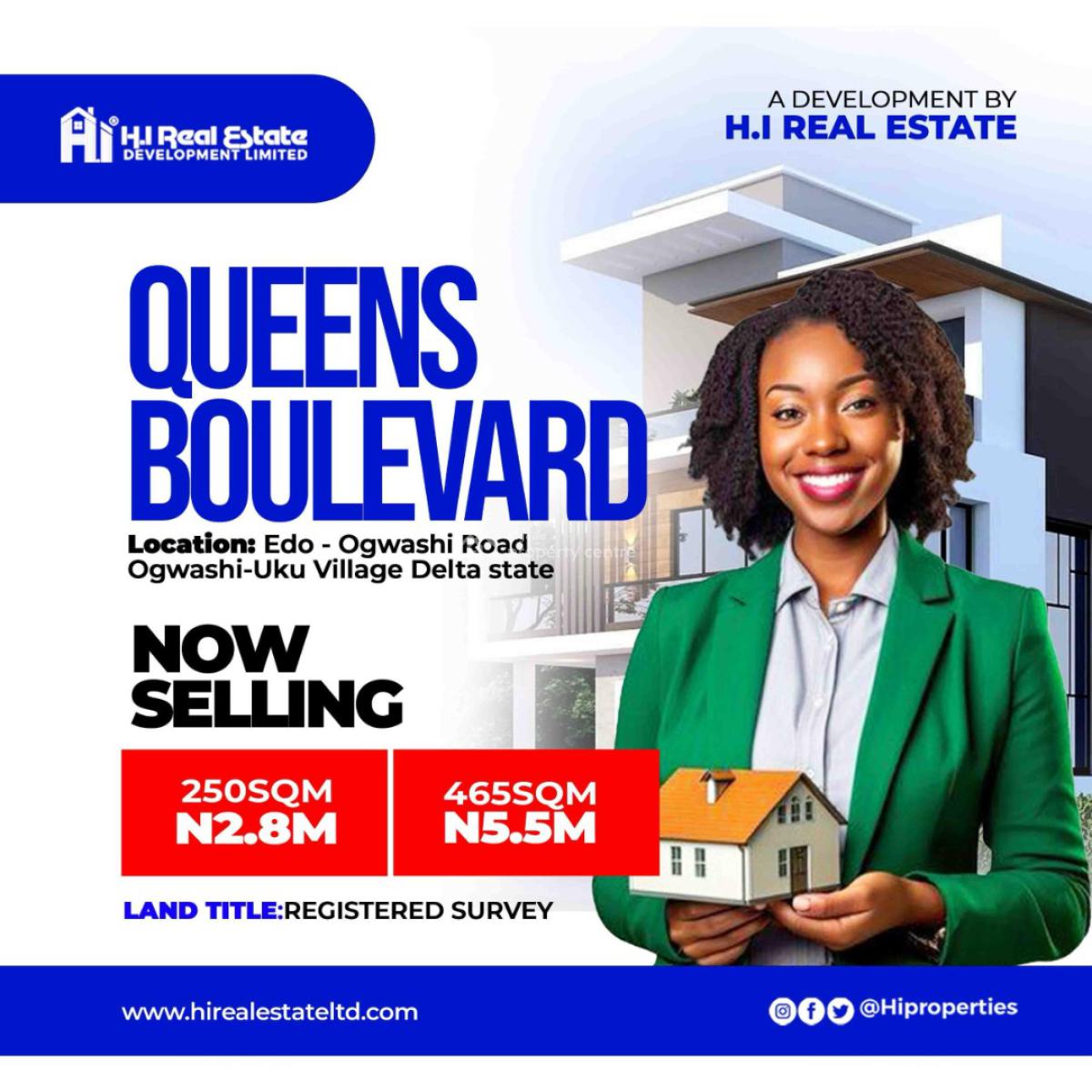 Plots of Estate Land in a Strategic Location, Ogwashi -uku, Asaba, Delta, Residential Land for Sale