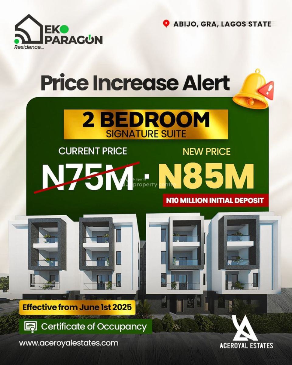Luxury 2 Bedroom Apartment (c of O), Gra, Abijo, Lekki, Lagos, Block of Flats for Sale