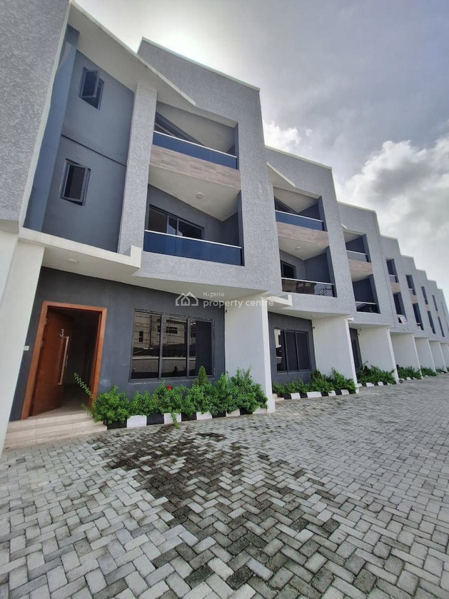 Luxury 4-bedroom Terrace with Bq in a Secured Estate, Bishop Okonkwo Road, Osapa, Lekki, Lagos, Terraced Duplex Short Let