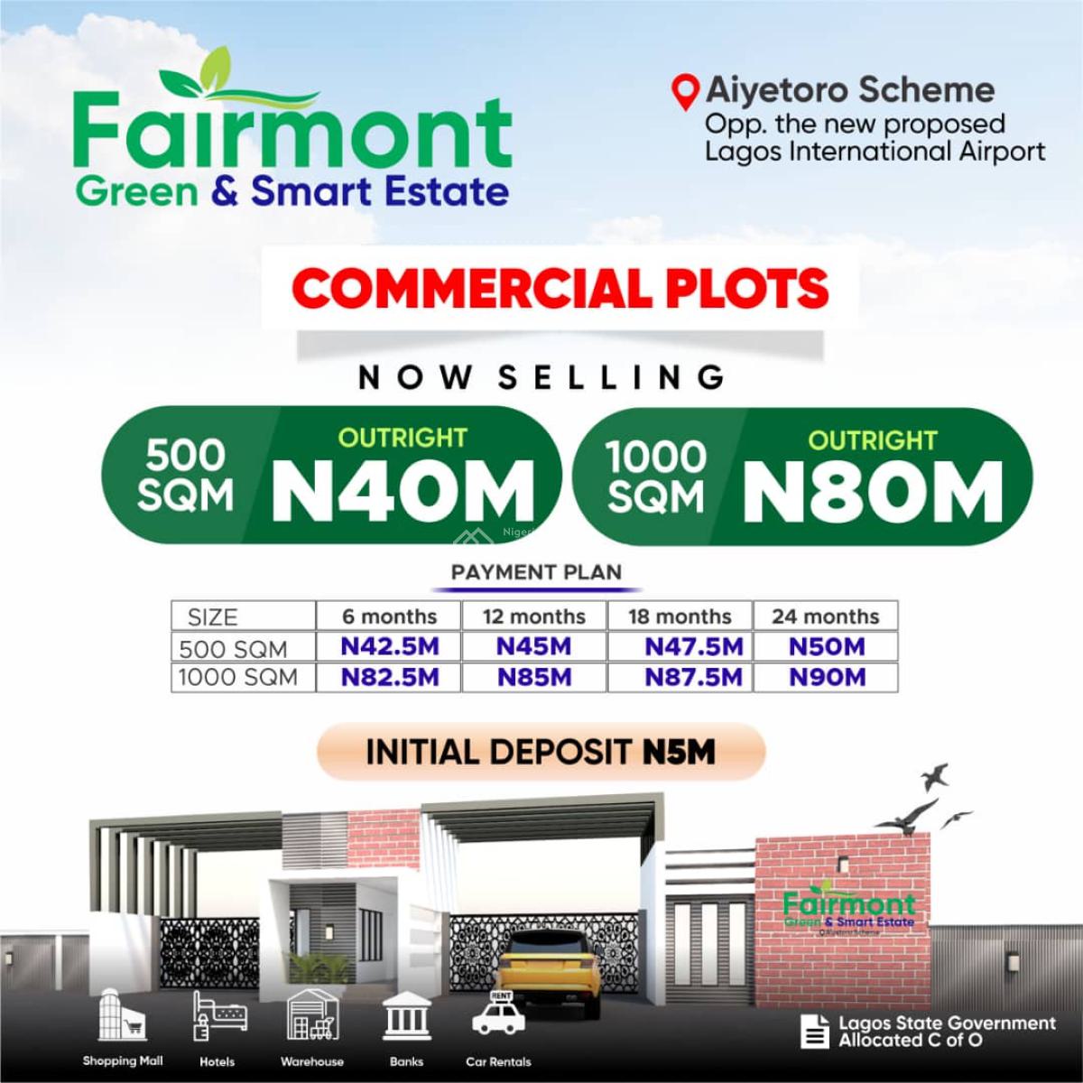 Imagine Owning a Property with Huge Roi, Fairmont Green and Smart Estate, Ibeju Lekki, Lagos, Commercial Land for Sale