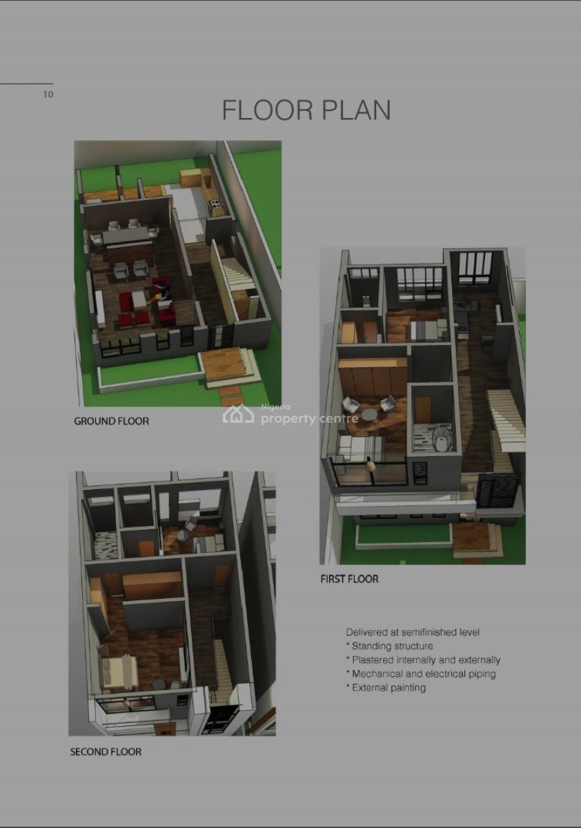 4 Bedrooms Luxury Semi Detached Duplex and a Bq, Before Life Camp Junction, By Lento Aluminum, Life Camp, Abuja, Semi-detached Duplex for Sale