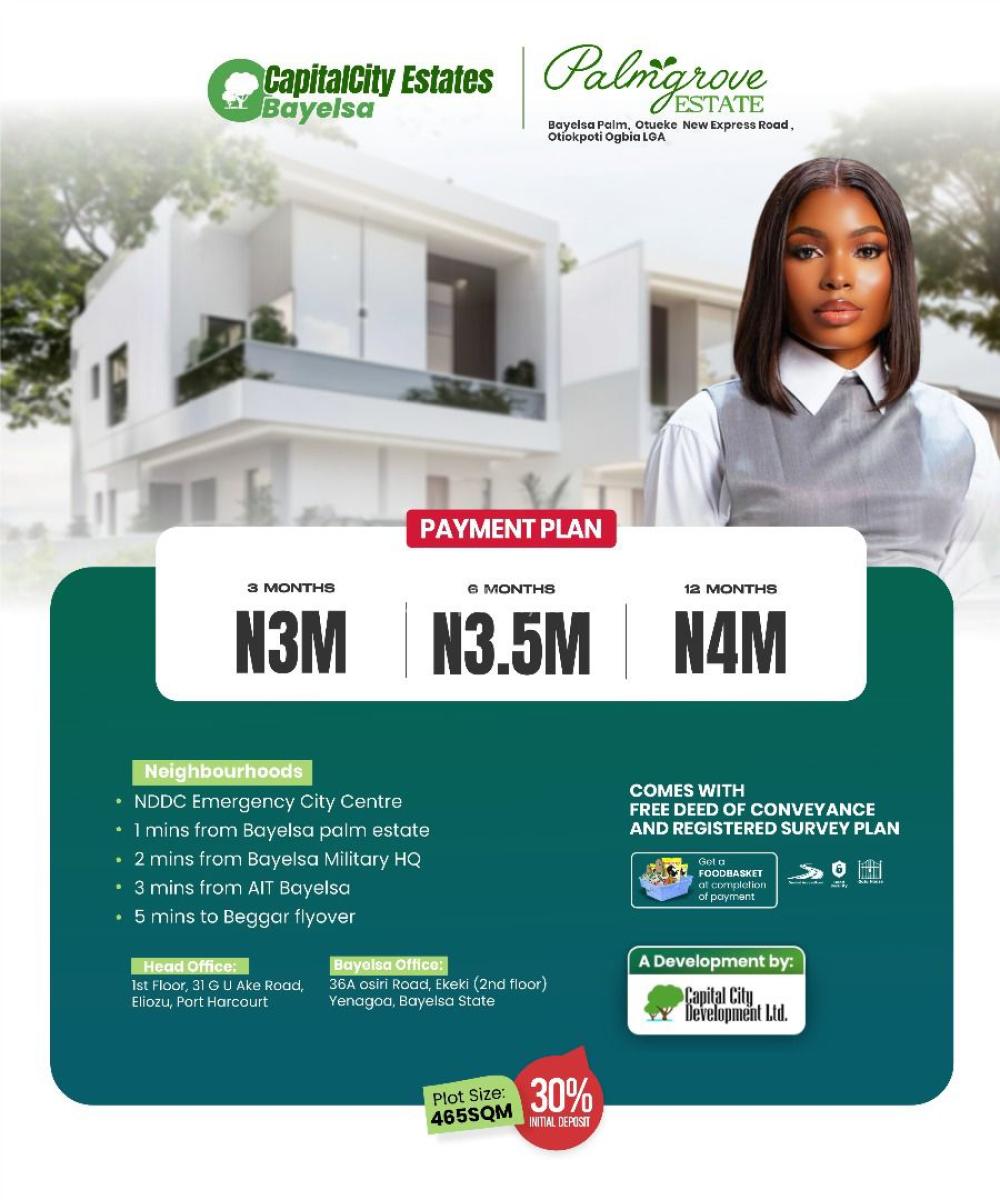 Govt Approved Estate Strategically Located, Palm/otueke Road, Yenagoa, Bayelsa, Mixed-use Land for Sale