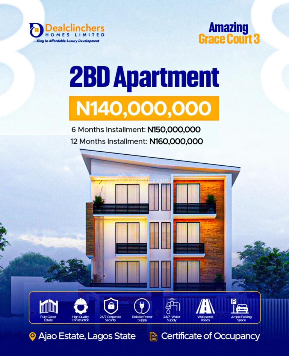 2 Bedrooms Apartment, Ajao Estate,5mins  Drive to The International Airport Ikeja, Papa Ajao, Mushin, Lagos, Block of Flats for Sale