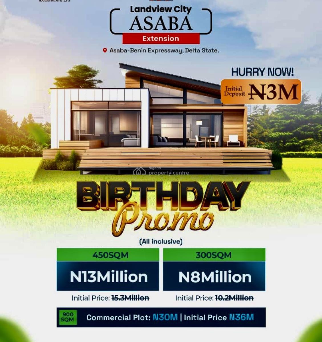 Verified and Secured Dry Land with Instant Allocation, Landview City Extension Located Directly Facing Benin/asaba Expressway, Asaba, Delta, Residential Land for Sale