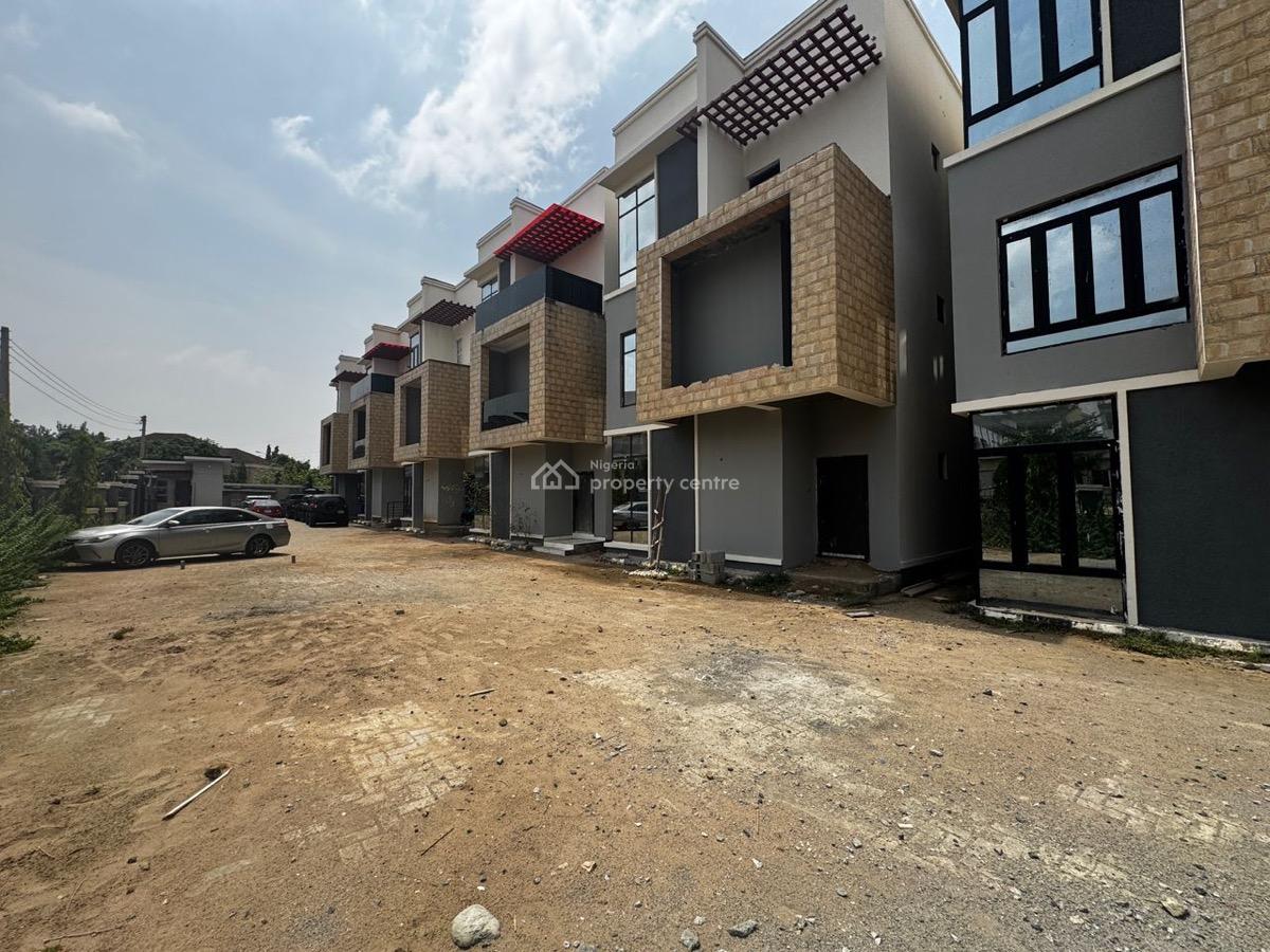 Brand New 5 Bedrooms Semi Finished Terraces Duplex with Bq, Beautiful Environment, Tarred Access Road, Katampe Extension, Katampe, Abuja, Terraced Duplex for Sale