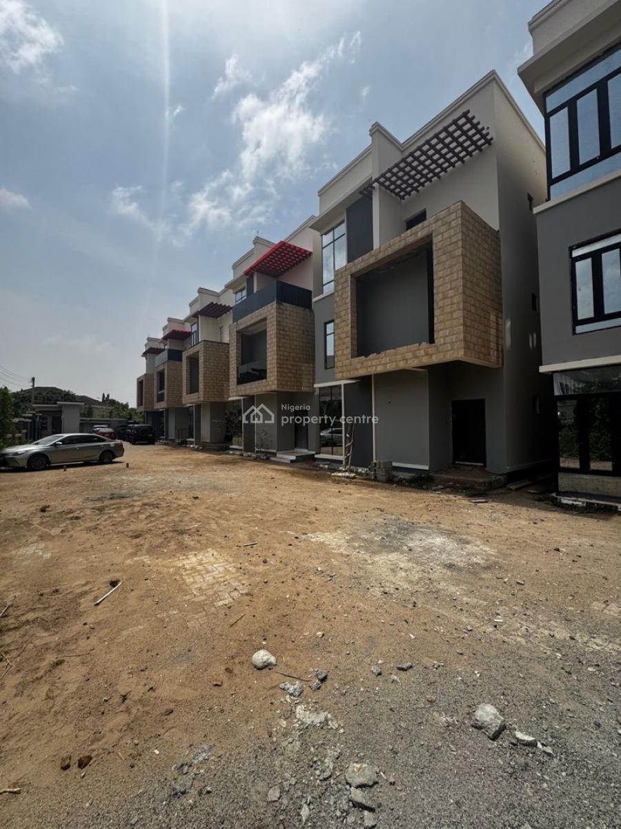 Brand New 5 Bedrooms Semi Finished Terraces Duplex with Bq, Beautiful Environment, Tarred Access Road, Katampe Extension, Katampe, Abuja, Terraced Duplex for Sale