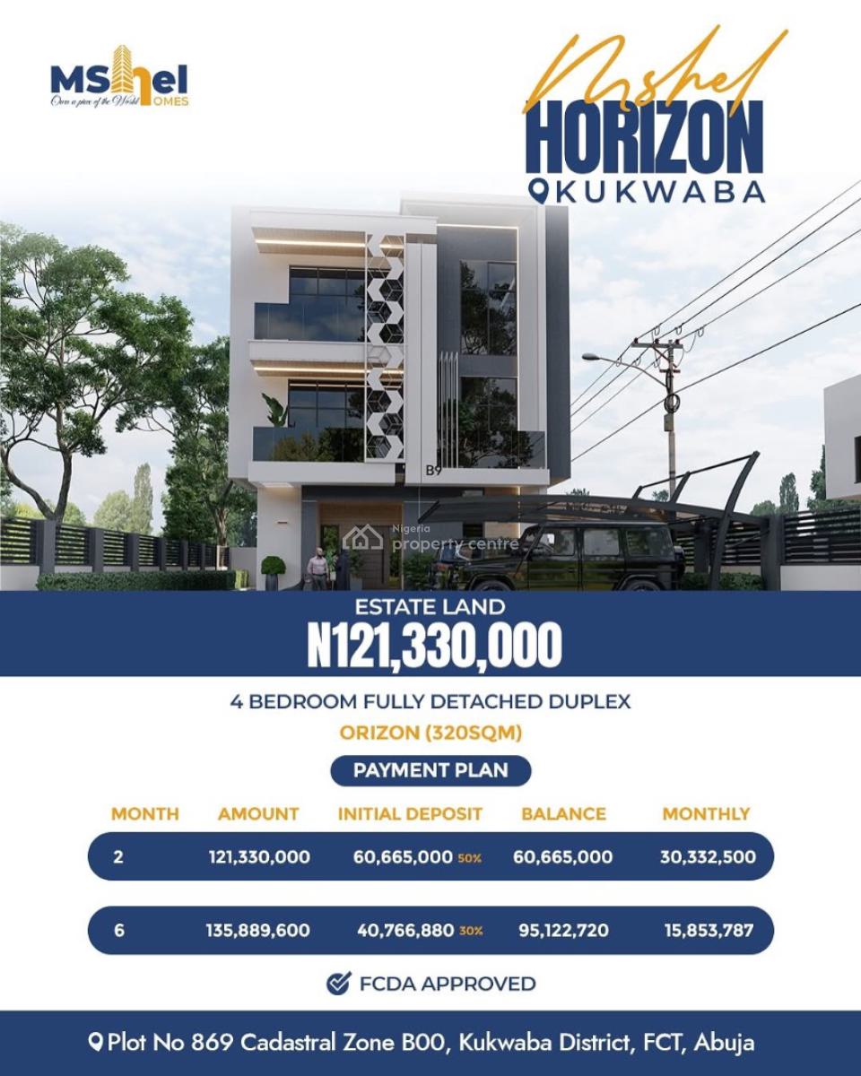 Express View Estate Plot in Mshel Horizon,kukwaba, Mshel Horizon Estate, Citygate, Kukwaba, Abuja, Residential Land for Sale