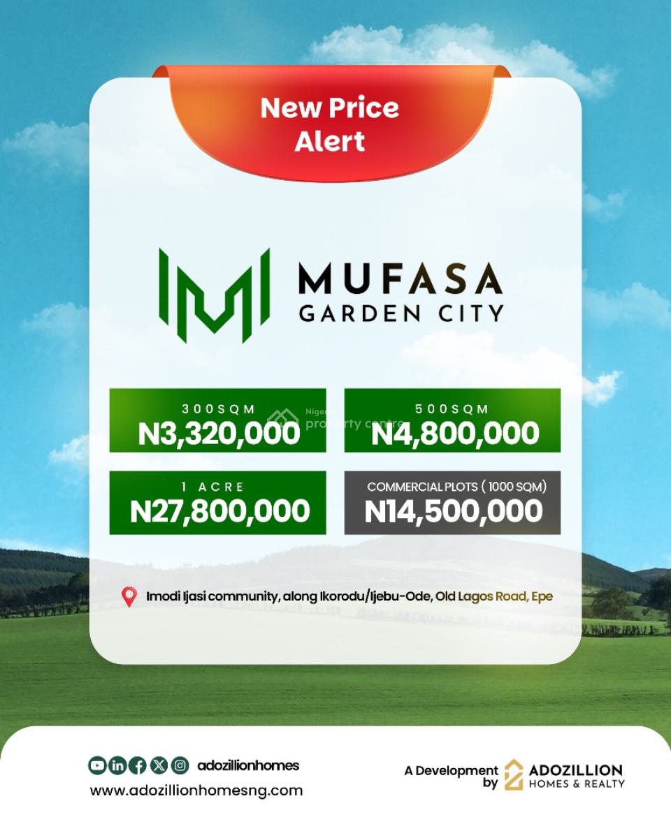 Invest in The Future, Buy an Acre of Land Mufasa Garden City, Ijasi Community, Along Old Ikorodu Epe, Ijebu Ode, Ogun, Residential Land for Sale