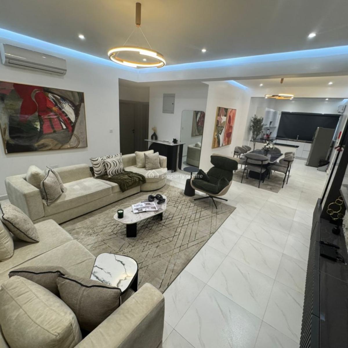 3 Bedroom Apartment with Separate Balcony, Allen, Ikeja, Lagos, Flat / Apartment Short Let