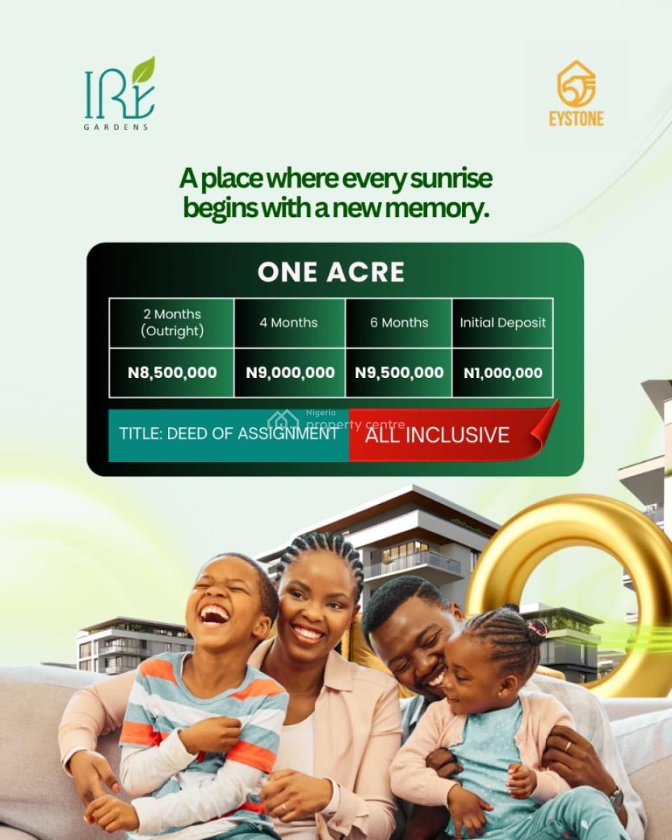 Affordable Luxury in a Serene & Secure Community, Ire Gardens, Obafemi Owode, Ogun, Residential Land for Sale