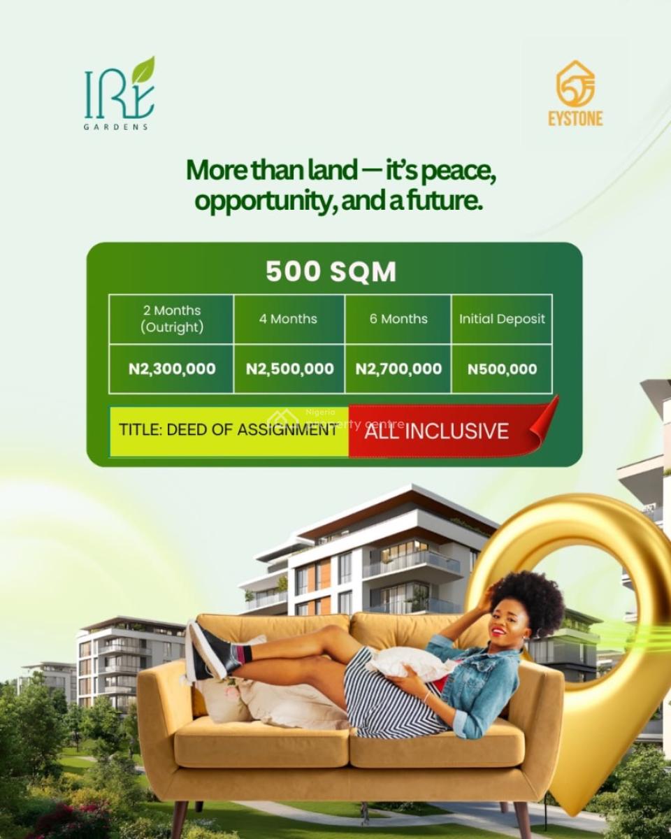 Affordable Luxury in a Serene & Secure Community, Ire Gardens, Obafemi Owode, Ogun, Residential Land for Sale