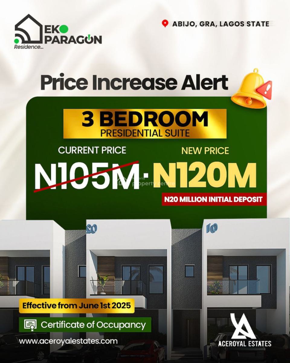 3 Bedroom Semi-detached Duplex 12 Month Payment Plans Available, Gra, Abijo, Lekki, Lagos, Semi-detached Duplex for Sale