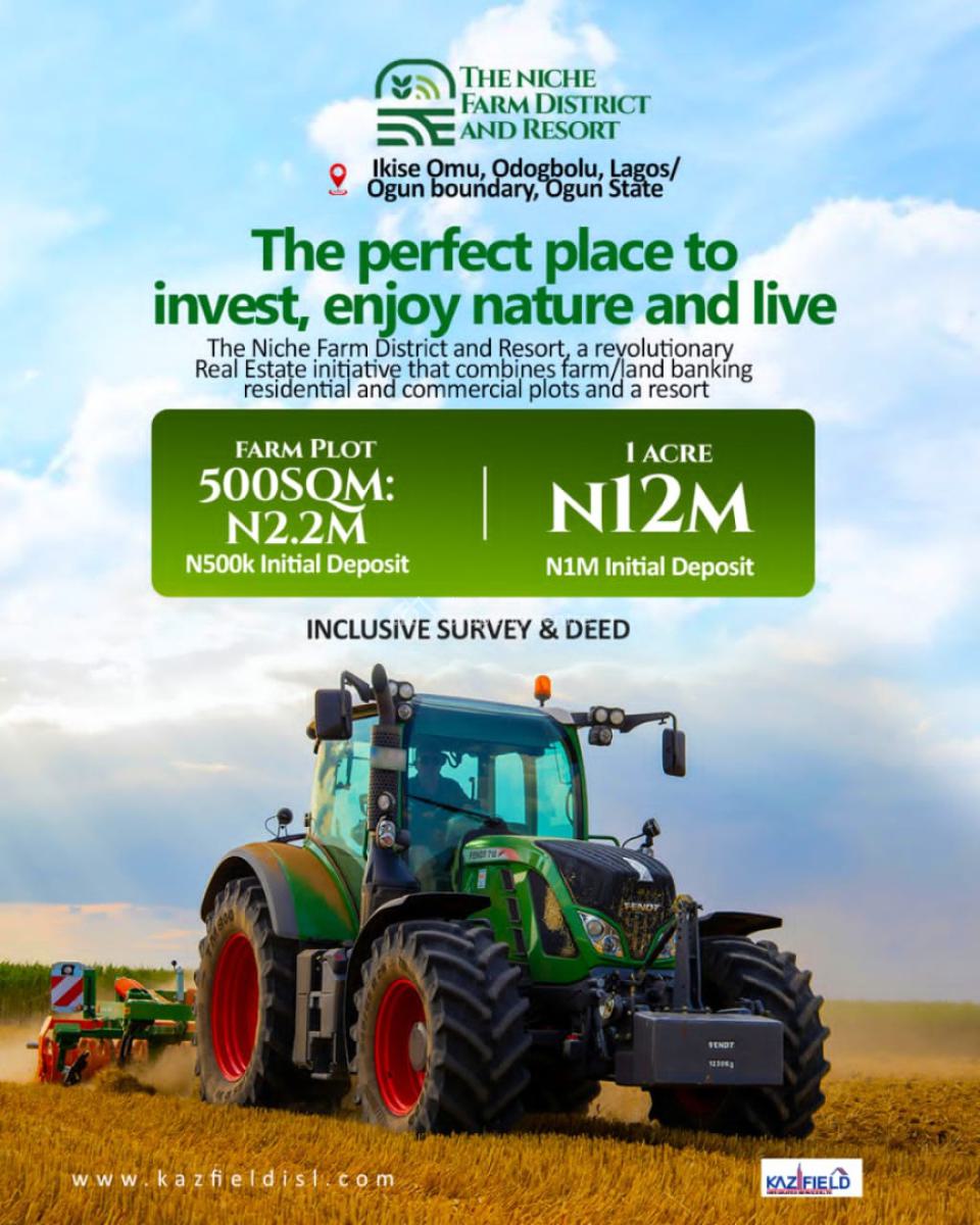 Farm Land, Farm District Estate, Ikese Odogbolu, Epe, Lagos, Commercial Land for Sale