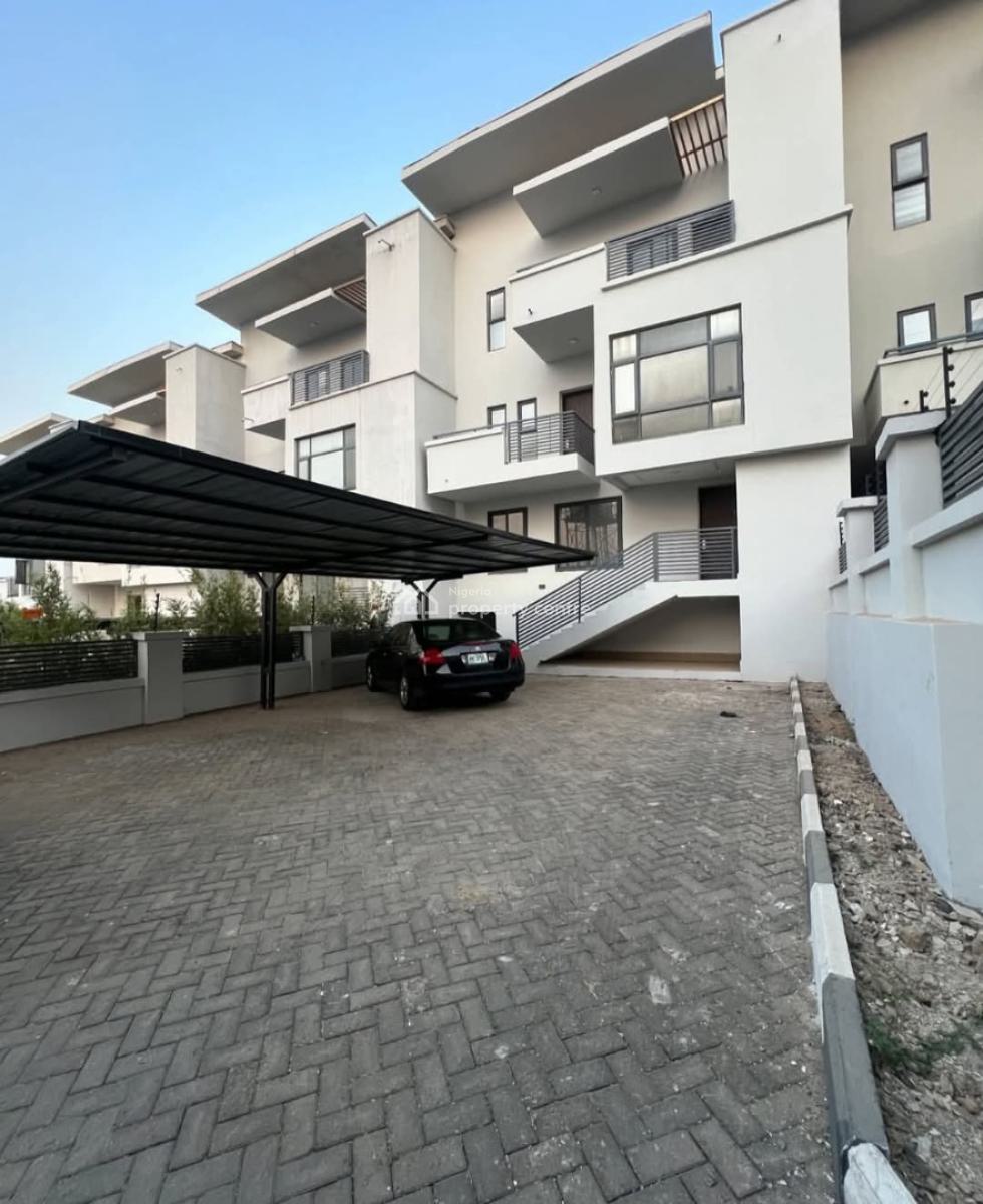 Exquisite Four (4) Bedroom Terrace Duplex with a Bq, Guzape District, Abuja, Terraced Duplex for Rent