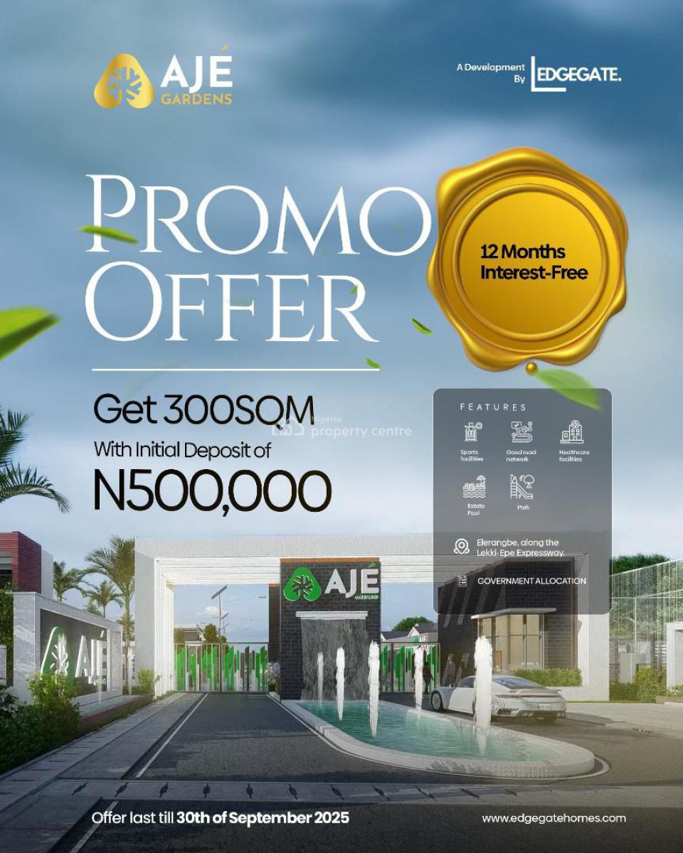 Promo Time Aje Garden Estate, Ajé Garden Estate, Off Lekki Epe Expressway, Eleranigbe, Ibeju Lekki, Lagos, Residential Land for Sale