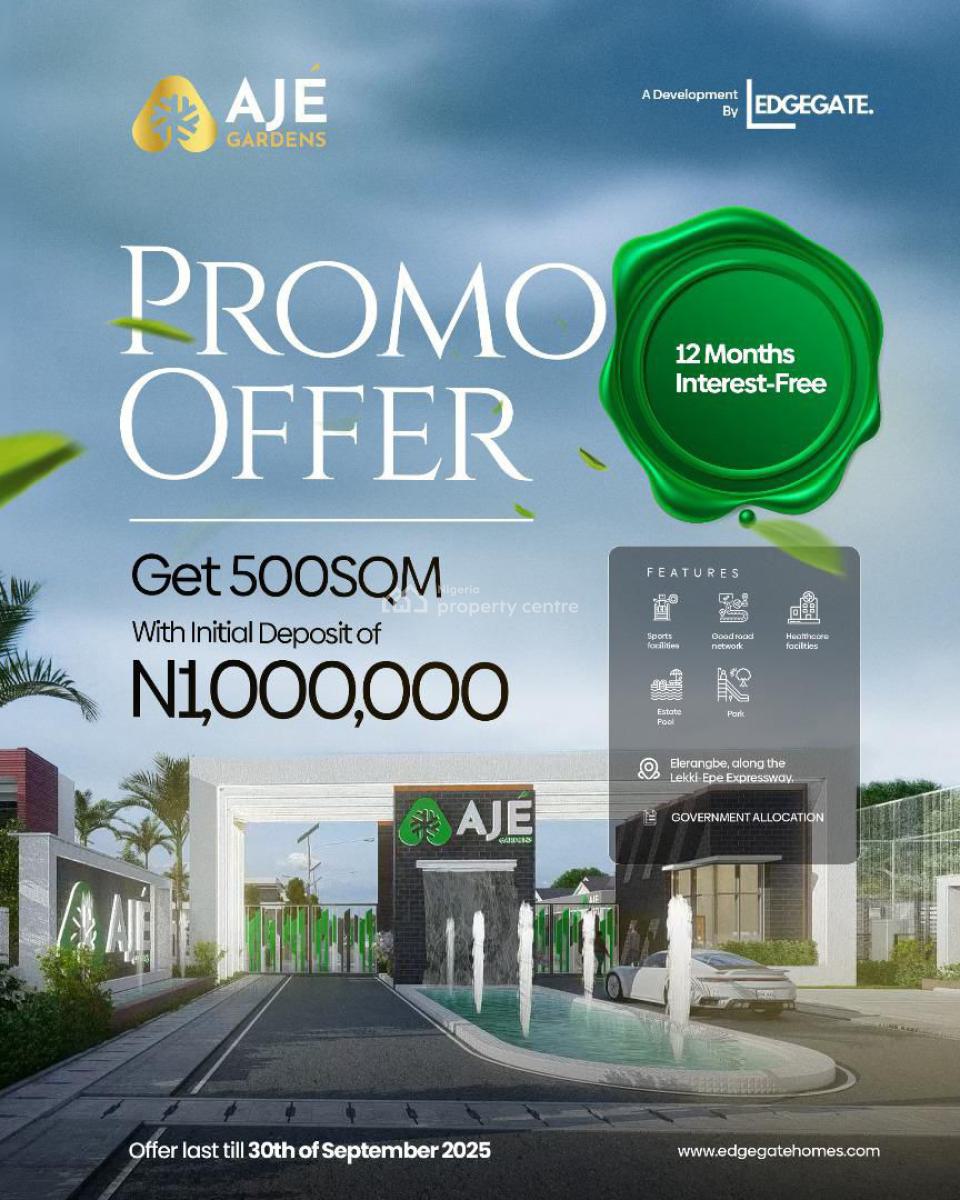 Promo Time Aje Garden Estate, Ajé Garden Estate, Off Lekki Epe Expressway, Eleranigbe, Ibeju Lekki, Lagos, Residential Land for Sale