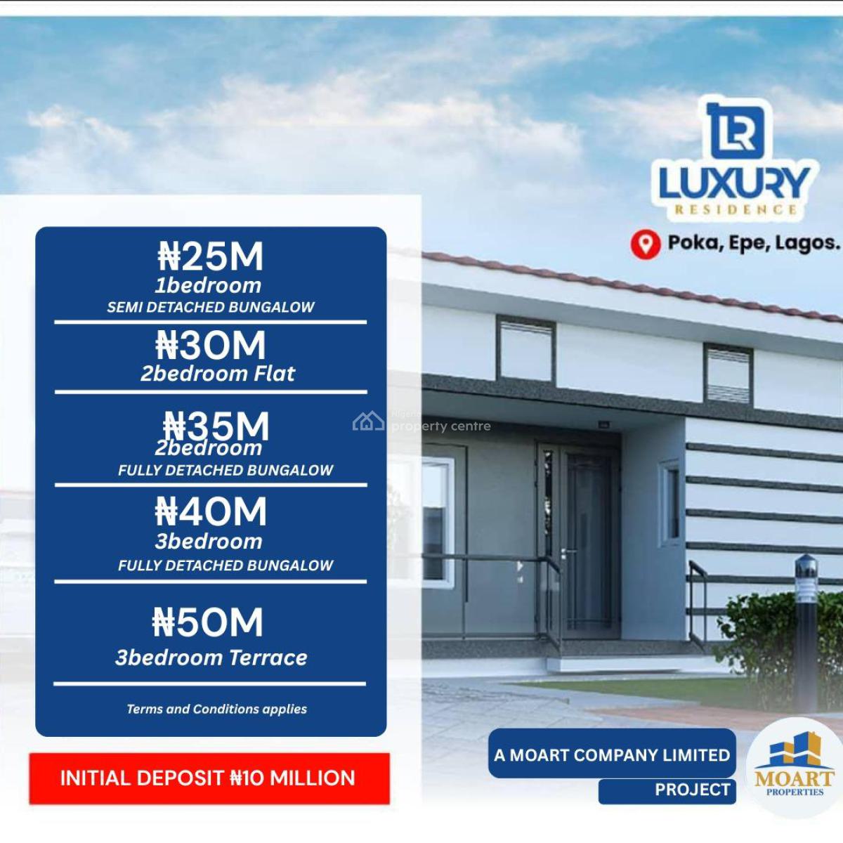 Most Affordable Bungalows Strategically Located, Luxury Residence Apartment Poka Epe, Epe, Lagos, Detached Bungalow for Sale