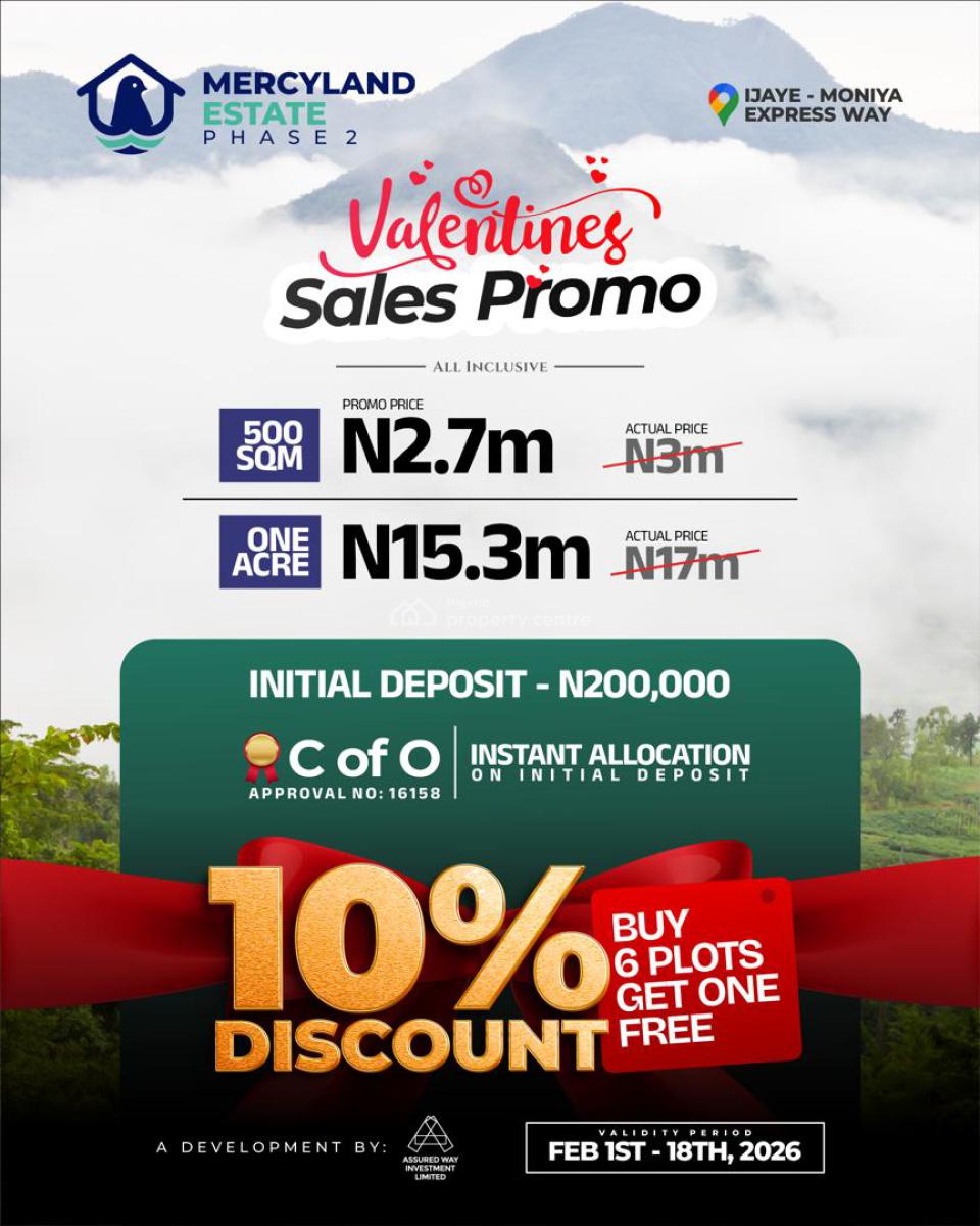 10% Promo Land with C of O Title  Near Express Road, Ijaiye Town Off Moniya Iseyin Road, Moniya, Ibadan, Oyo, Mixed-use Land for Sale