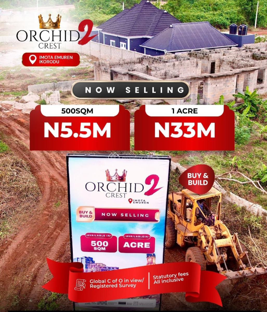 Buy & Build Land, Strategically Located, Emuren, Imota, Ikorodu, Lagos, Mixed-use Land for Sale