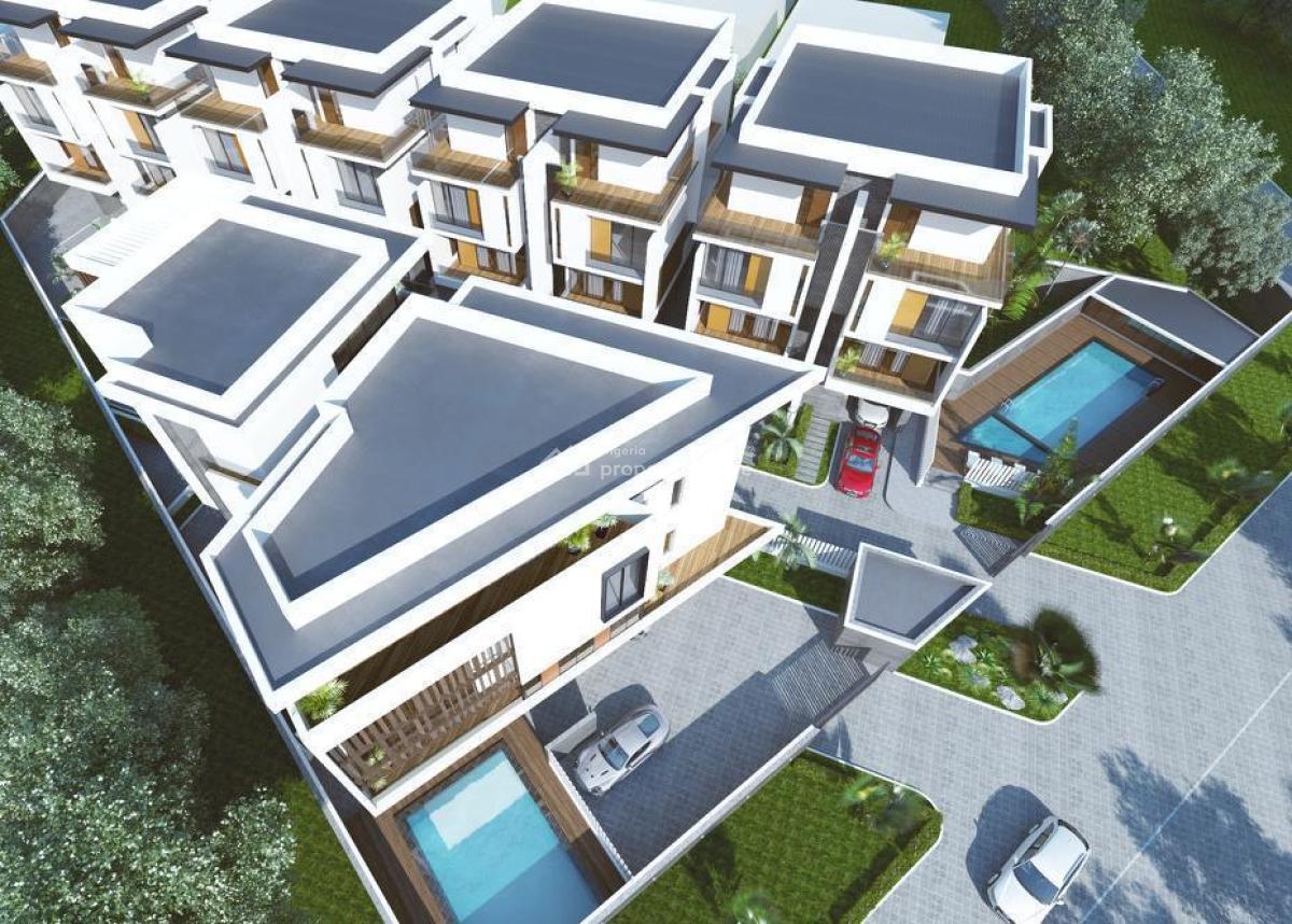 New Built 5-bed Terrace on 3 Flrs +bq with Elevator, Cinema, Spool&gym, Banana Island, Ikoyi, Lagos, Terraced Duplex for Sale