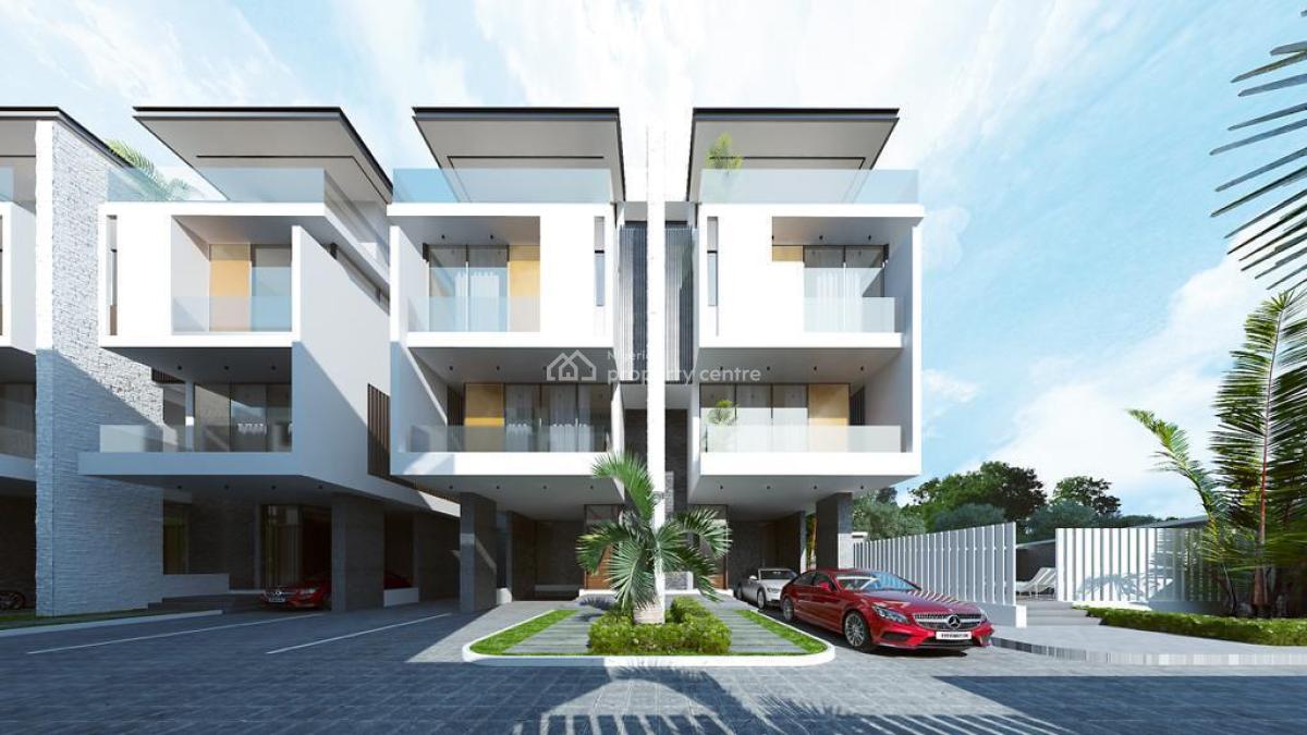 New Built 5-bed Terrace on 3 Flrs +bq with Elevator, Cinema, Spool&gym, Banana Island, Ikoyi, Lagos, Terraced Duplex for Sale