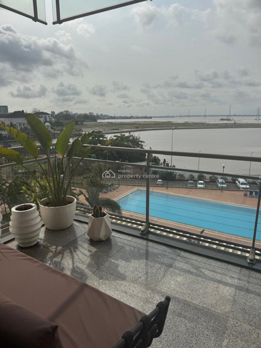 Oceanview Partly Furnished 3 Bedrooms Luxury Apartment with Bq, Banana Island, Ikoyi, Lagos, Flat / Apartment for Rent