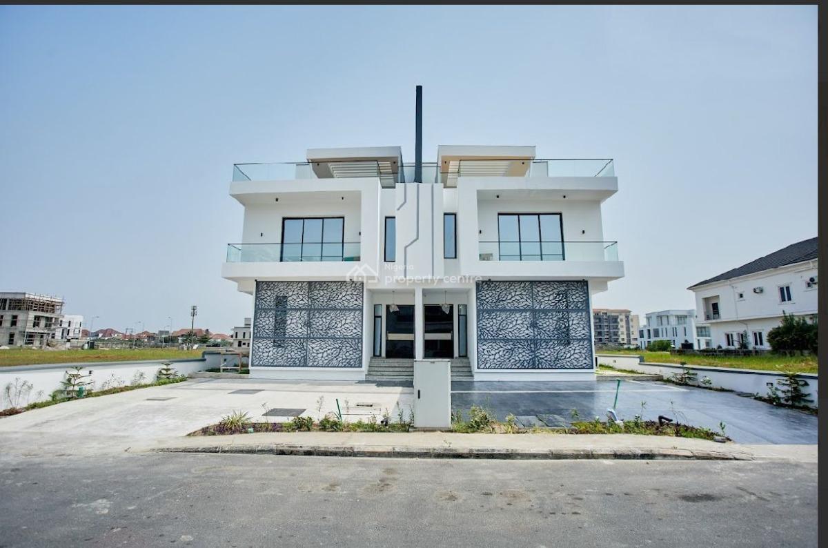 Contemporary  Designed 5 Bedroom Fully Detached Duplex with Bq, Cowrie Creek Estate, Lekki, Lagos, Detached Duplex for Sale