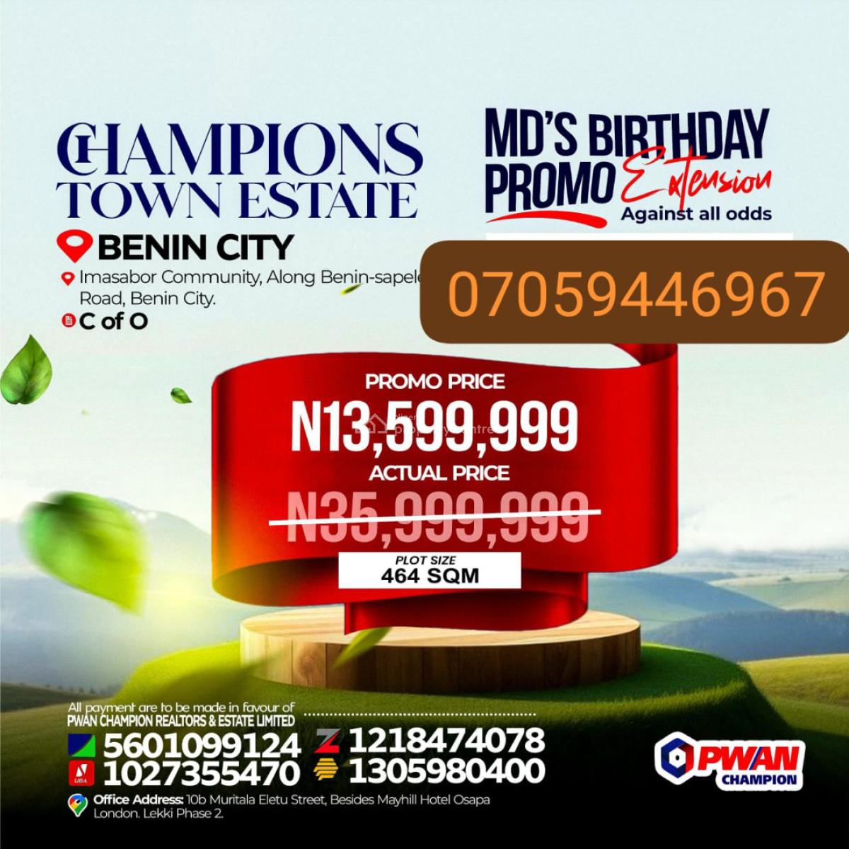 Plots of C of O Land at Discount Offer, Imasobor Community Along Benin Sapele Road, Ikpoba Okha, Edo, Mixed-use Land for Sale