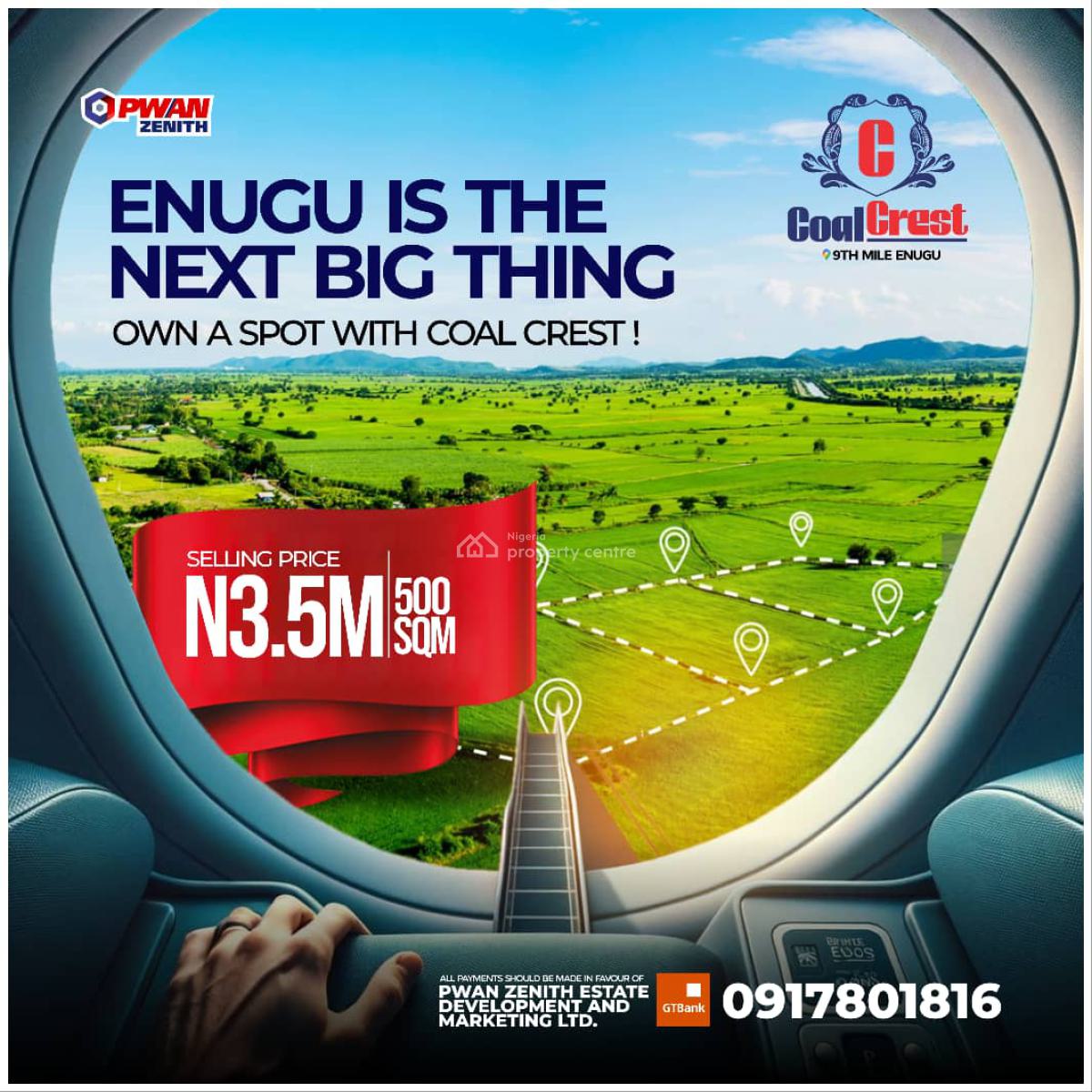 Land, 9th Mile, Enugu, Enugu, Mixed-use Land for Sale