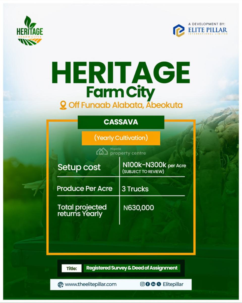 Own a Farm Land and Build Wealth,  Heritage Farm City, Funaab Alabata Road, Abeokuta South, Ogun, Mixed-use Land for Sale