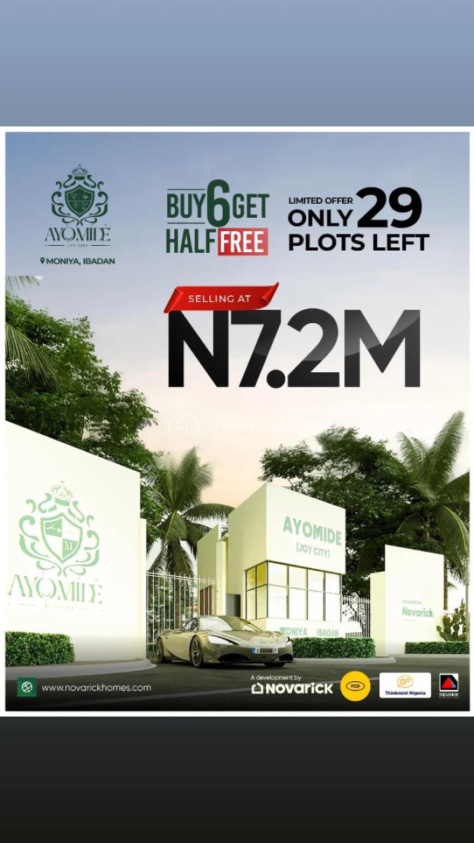 Dry Land, Ayomide Joy City, Moniya, Ibadan, Oyo, Residential Land for Sale