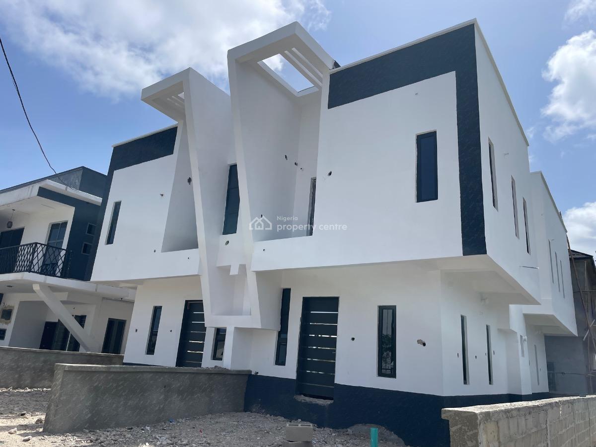 Carcass 4 Bedroom Semi Detached Duplex, Meridian Park Estate, Awoyaya, Ibeju Lekki, Lagos, Terraced Duplex for Sale