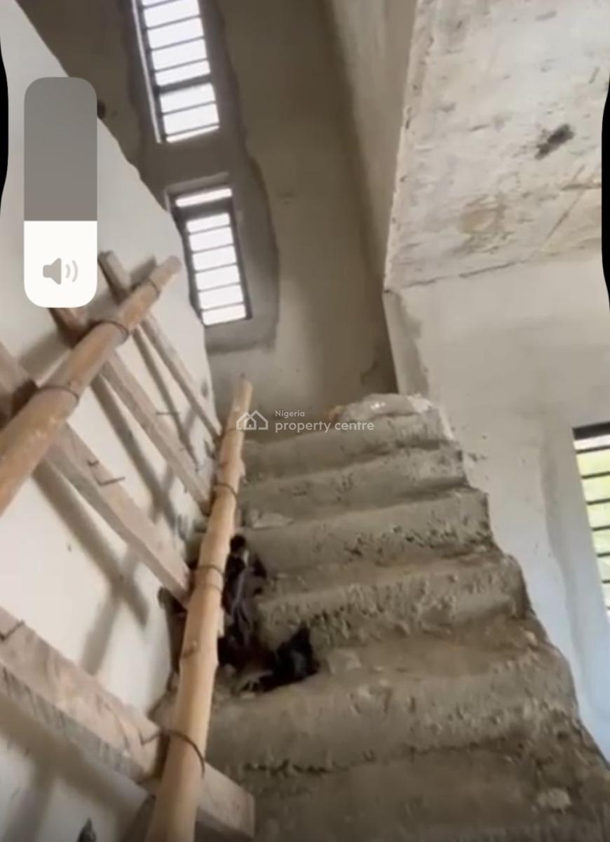 Carcass 4 Bedroom Semi Detached Duplex, Meridian Park Estate, Awoyaya, Ibeju Lekki, Lagos, Terraced Duplex for Sale