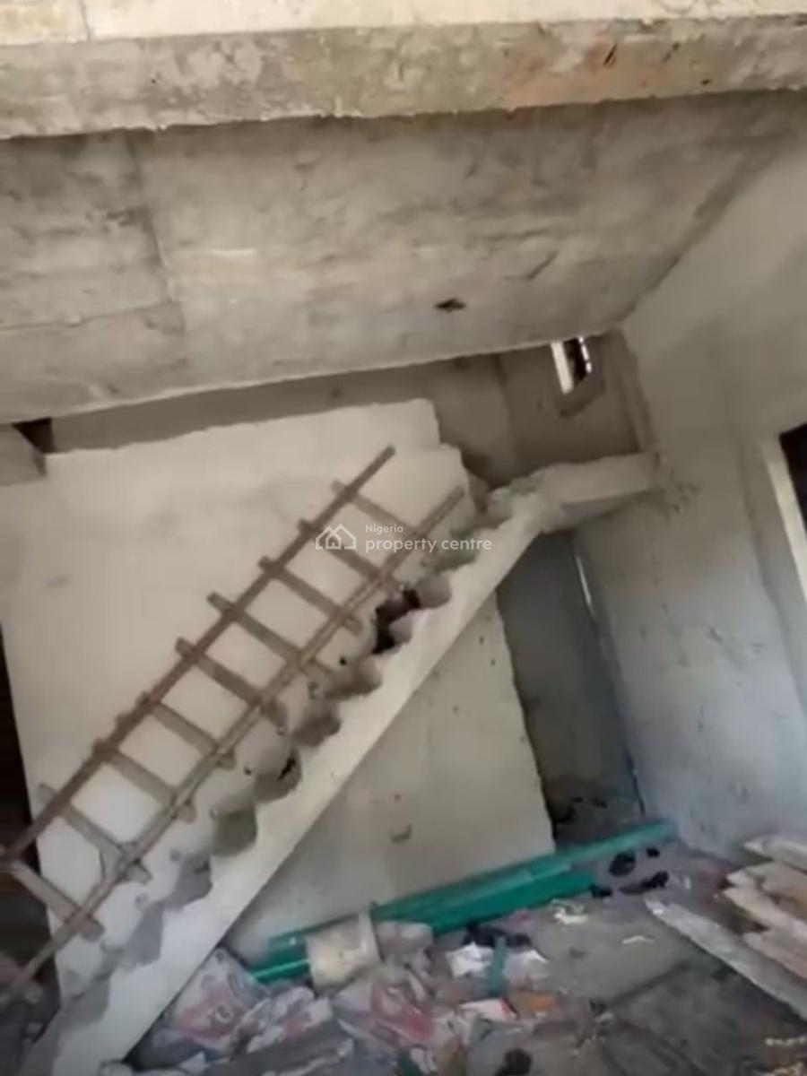 Carcass 4 Bedroom Semi Detached Duplex, Meridian Park Estate, Awoyaya, Ibeju Lekki, Lagos, Terraced Duplex for Sale