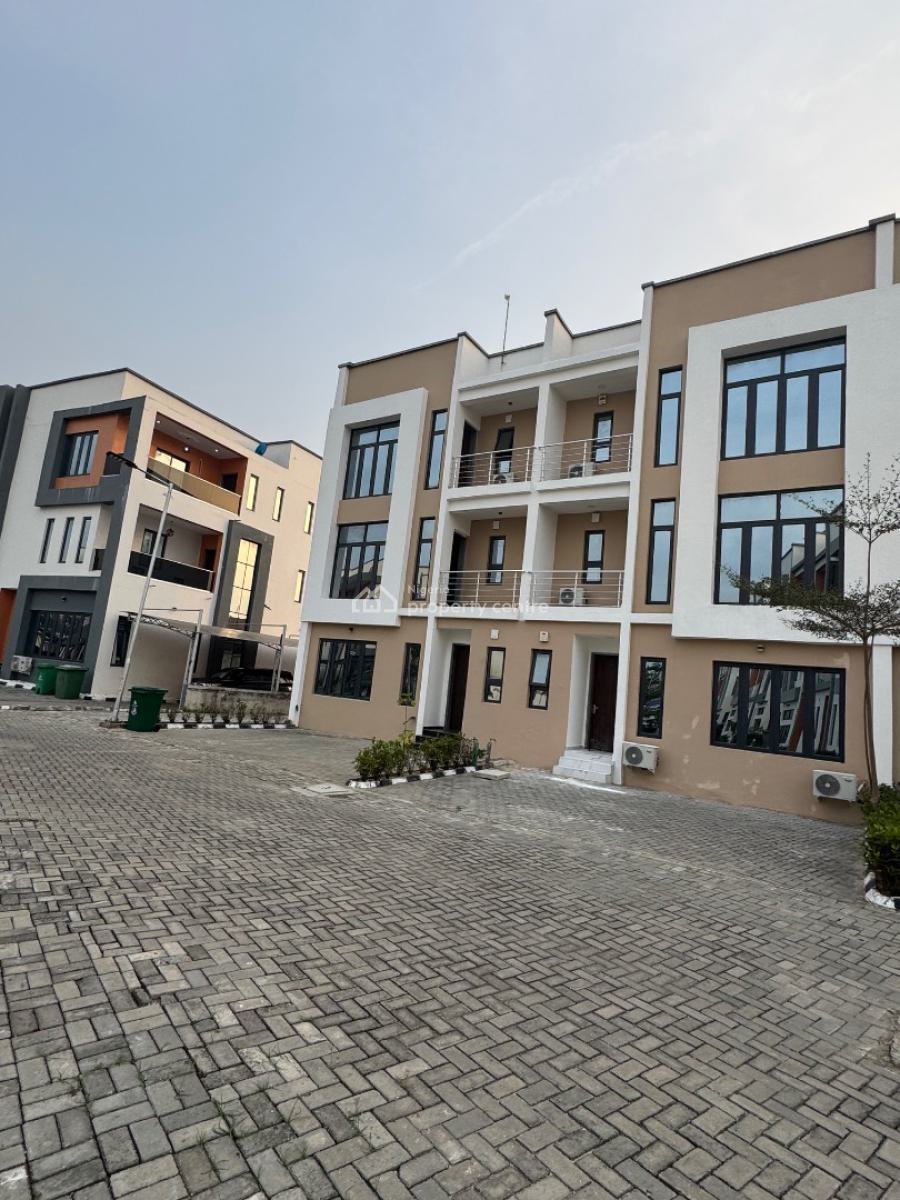 a Luxury Fully Serviced 4 Bedroom Semi Detached Duplex with Bq, By Platinum Way, Ikate, Lekki, Lagos, Semi-detached Duplex for Rent