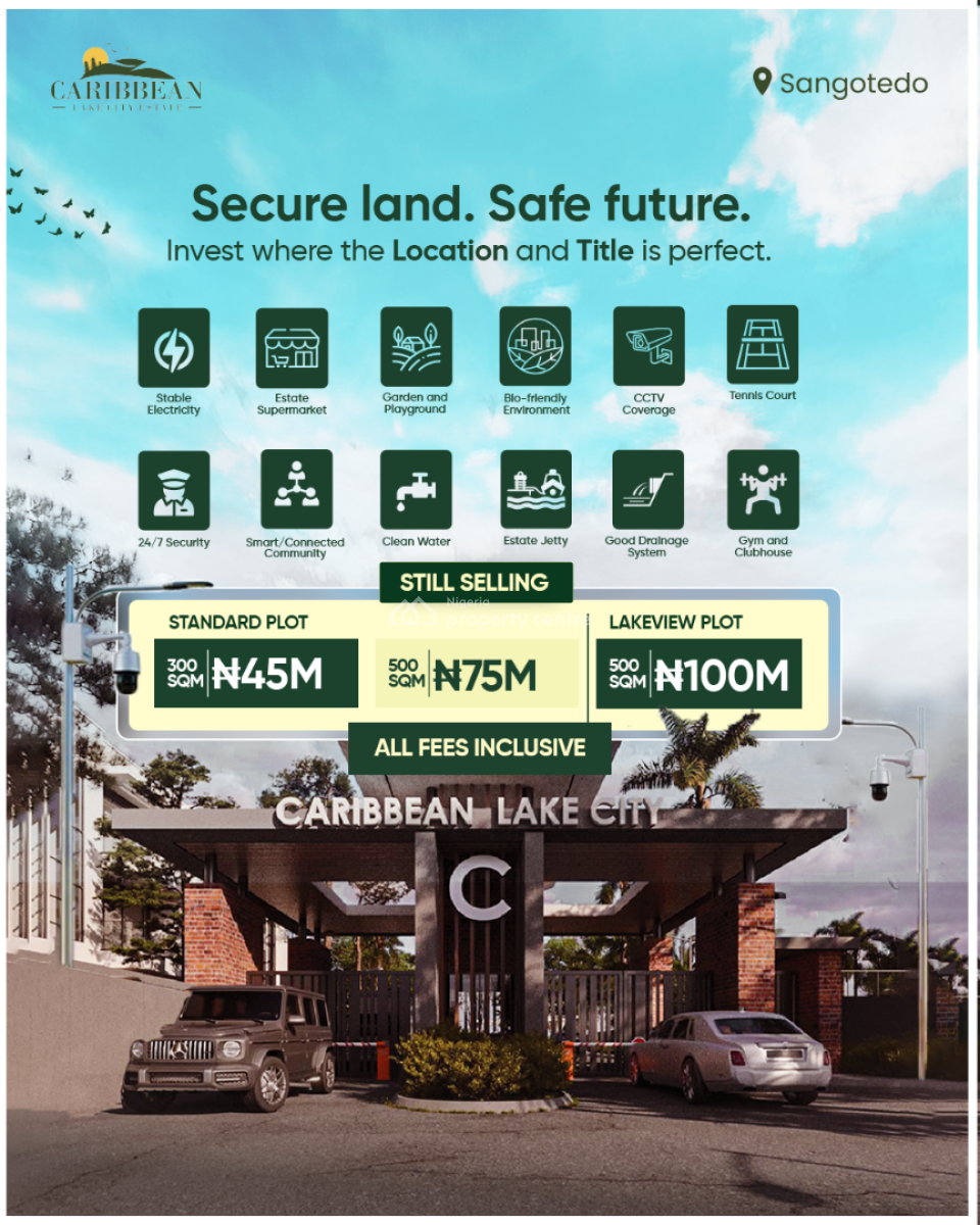 Perfect Title Residential Buy and Build Land, Sangotedo, Ajah, Lagos, Residential Land for Sale