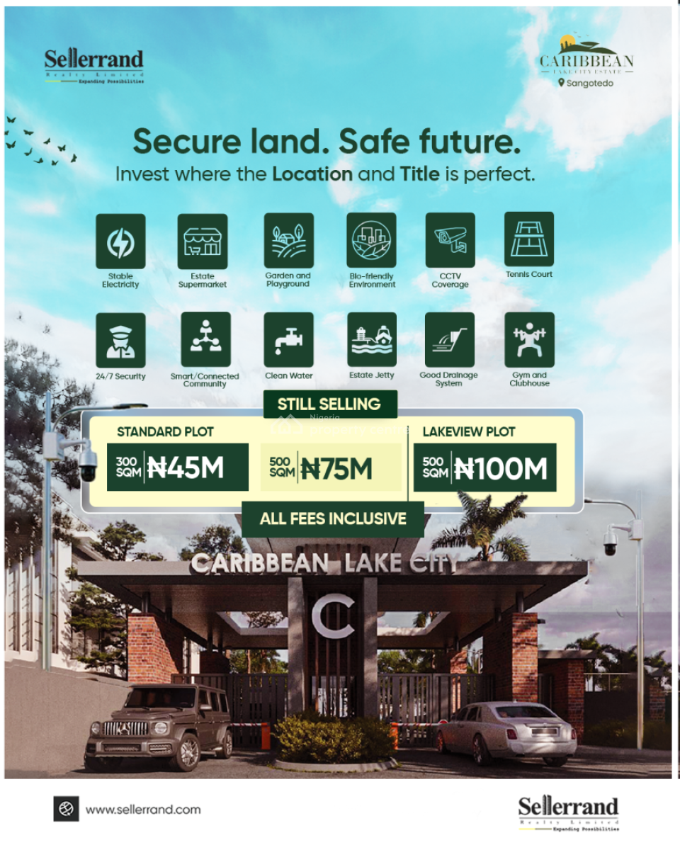 Perfect Title Residential Buy and Build Land, Sangotedo, Ajah, Lagos, Residential Land for Sale